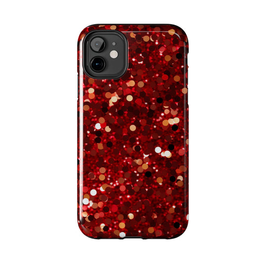 Ruby Red Glitter Sparkle - iPhone Series Case - BOGO Cases