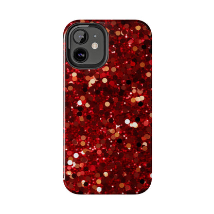 Ruby Red Glitter Sparkle - iPhone Series Case - BOGO Cases