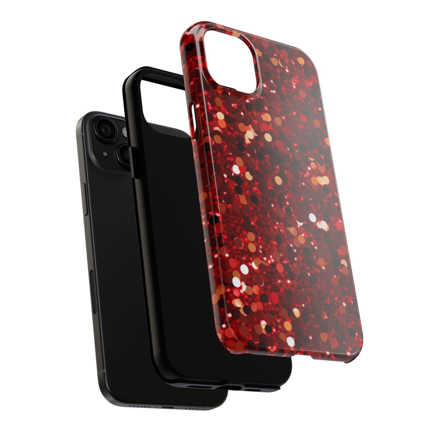 Ruby Red Glitter Sparkle - iPhone Series Case - BOGO Cases