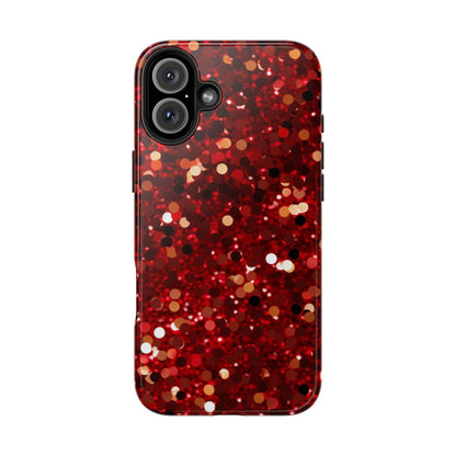 Ruby Red Glitter Sparkle - iPhone Series Case - BOGO Cases