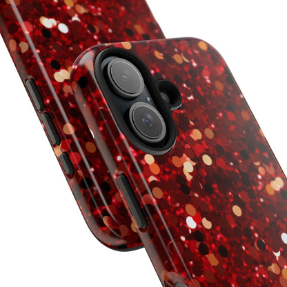 Ruby Red Glitter Sparkle - iPhone Series Case - BOGO Cases