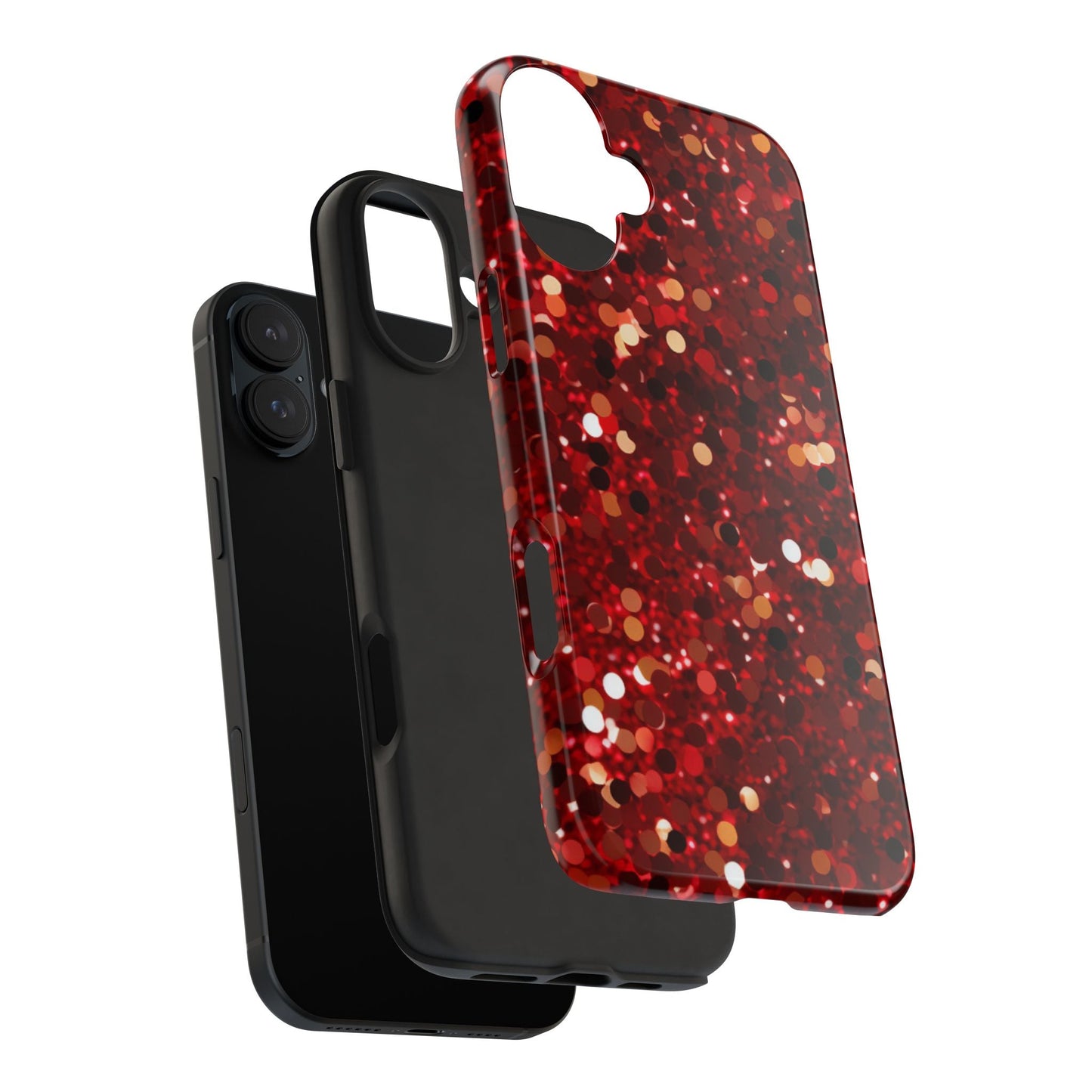 Ruby Red Glitter Sparkle - iPhone Series Case - BOGO Cases