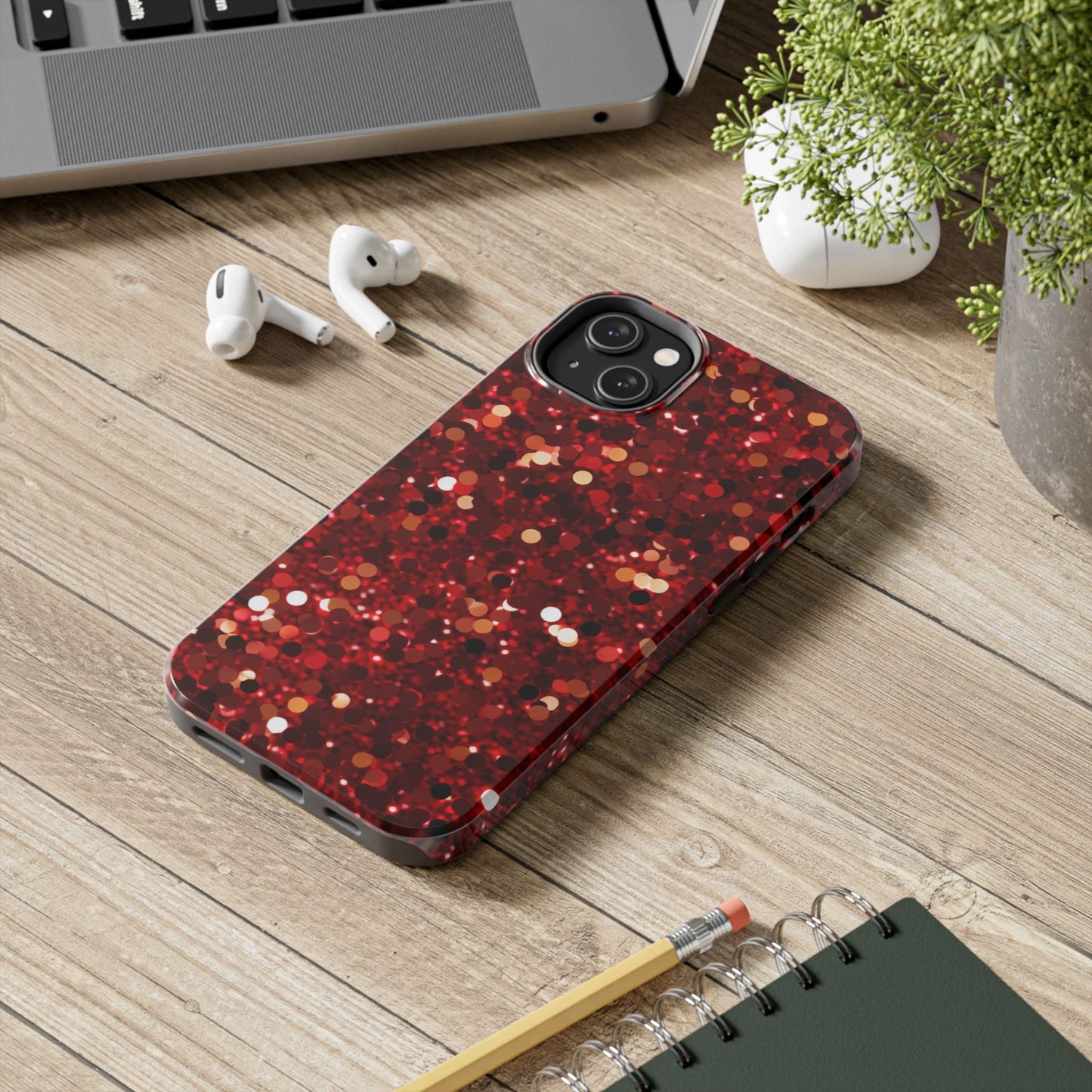 Ruby Red Glitter Sparkle - iPhone Series Case - BOGO Cases