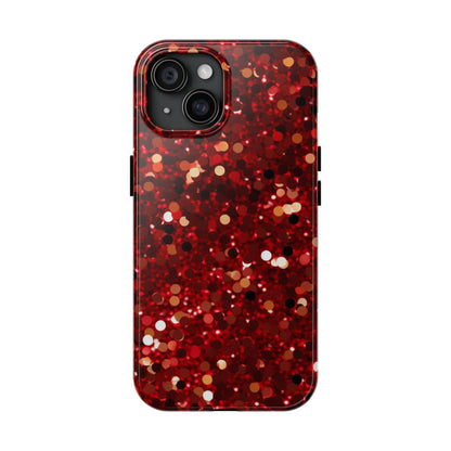 Ruby Red Glitter Sparkle - iPhone Series Case - BOGO Cases