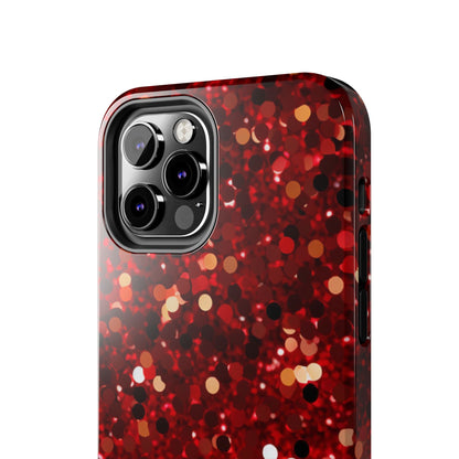Ruby Red Glitter Sparkle - iPhone Series Case - BOGO Cases