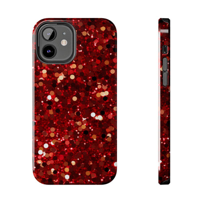 Ruby Red Glitter Sparkle - iPhone Series Case - BOGO Cases