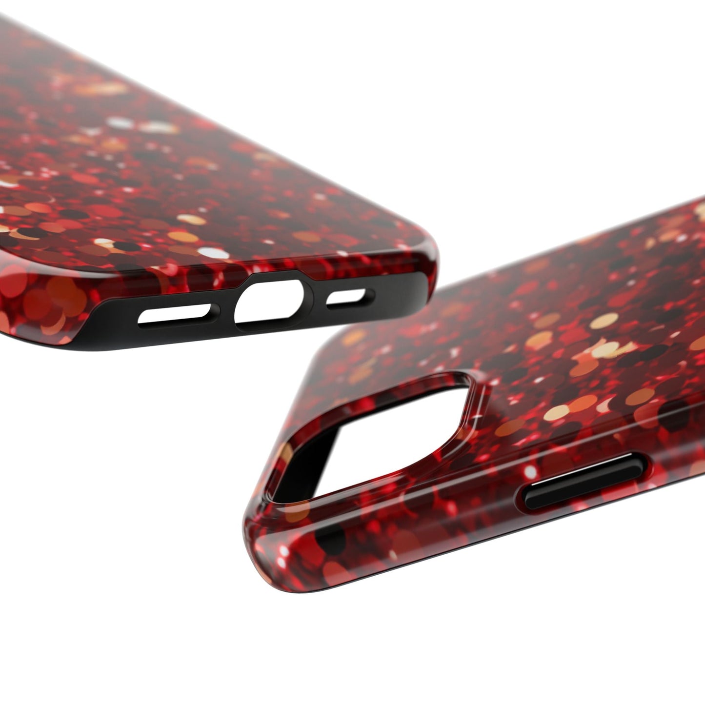 Ruby Red Glitter Sparkle - iPhone Series Case - BOGO Cases