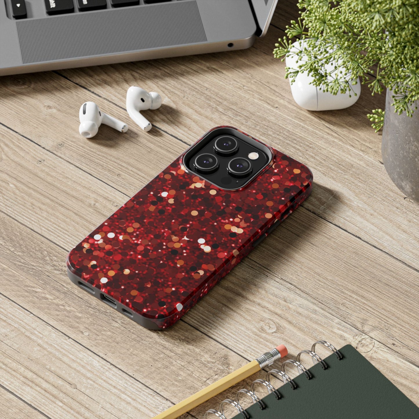 Ruby Red Glitter Sparkle - iPhone Series Case - BOGO Cases