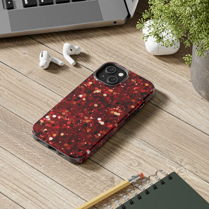 Ruby Red Glitter Sparkle - iPhone Series Case - BOGO Cases