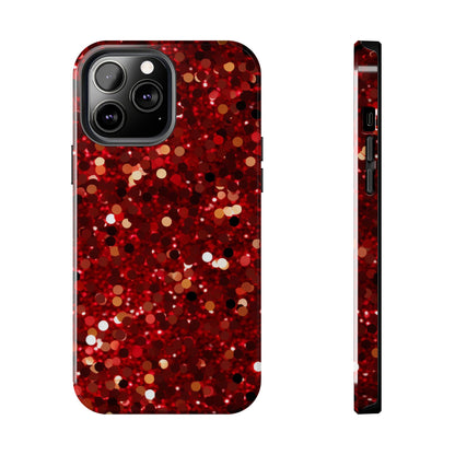 Ruby Red Glitter Sparkle - iPhone Series Case - BOGO Cases