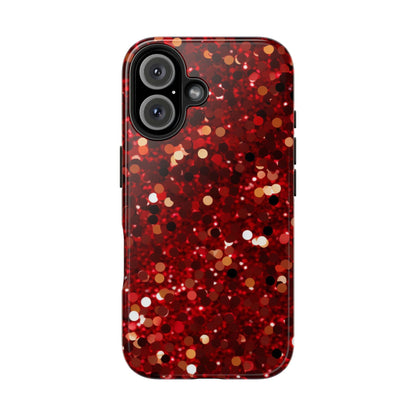 Ruby Red Glitter Sparkle - iPhone Series Case - BOGO Cases