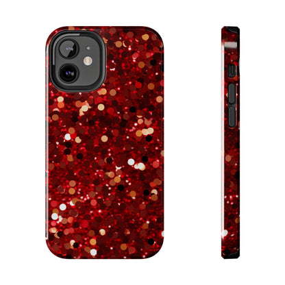 Ruby Red Glitter Sparkle - iPhone Series Case - BOGO Cases