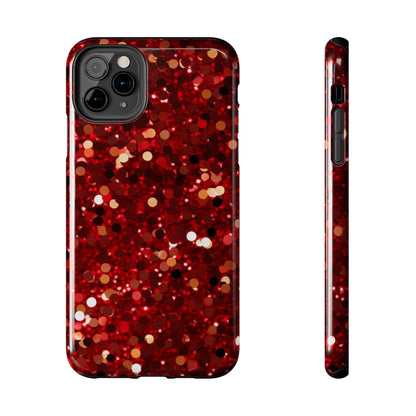 Ruby Red Glitter Sparkle - iPhone Series Case - BOGO Cases