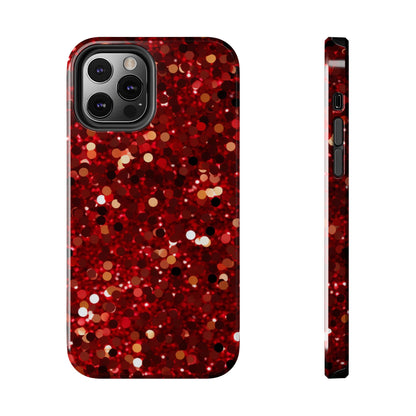 Ruby Red Glitter Sparkle - iPhone Series Case - BOGO Cases