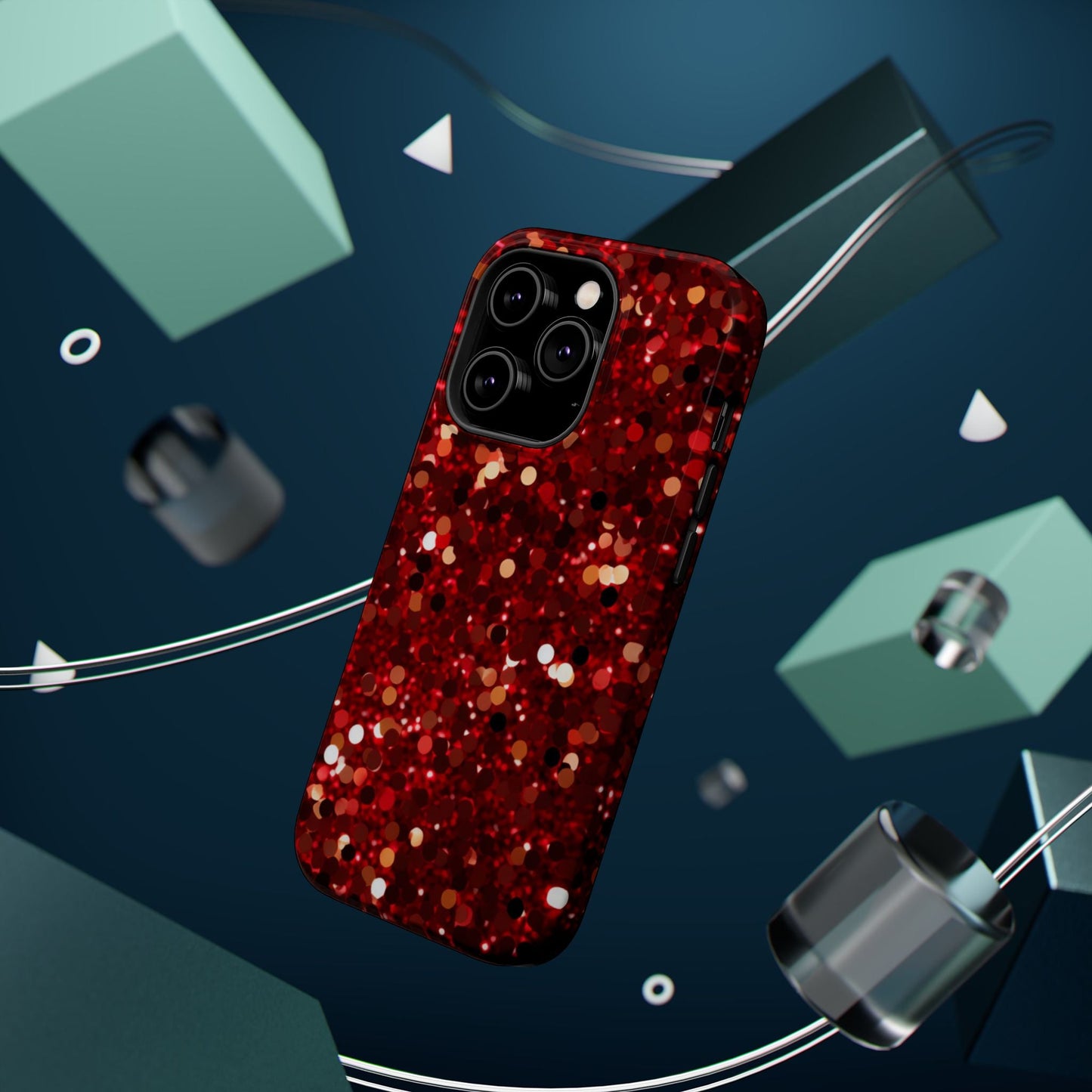 Ruby Red Glitter Sparkle MagSafe Case - BOGO Cases