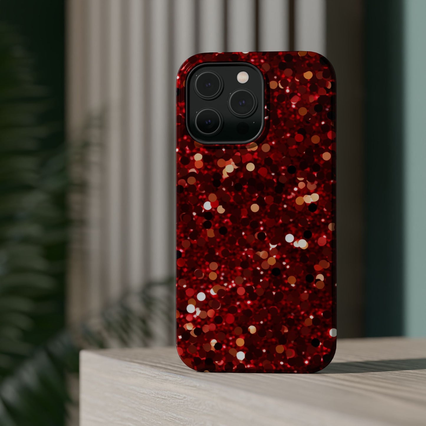 Ruby Red Glitter Sparkle MagSafe Case - BOGO Cases
