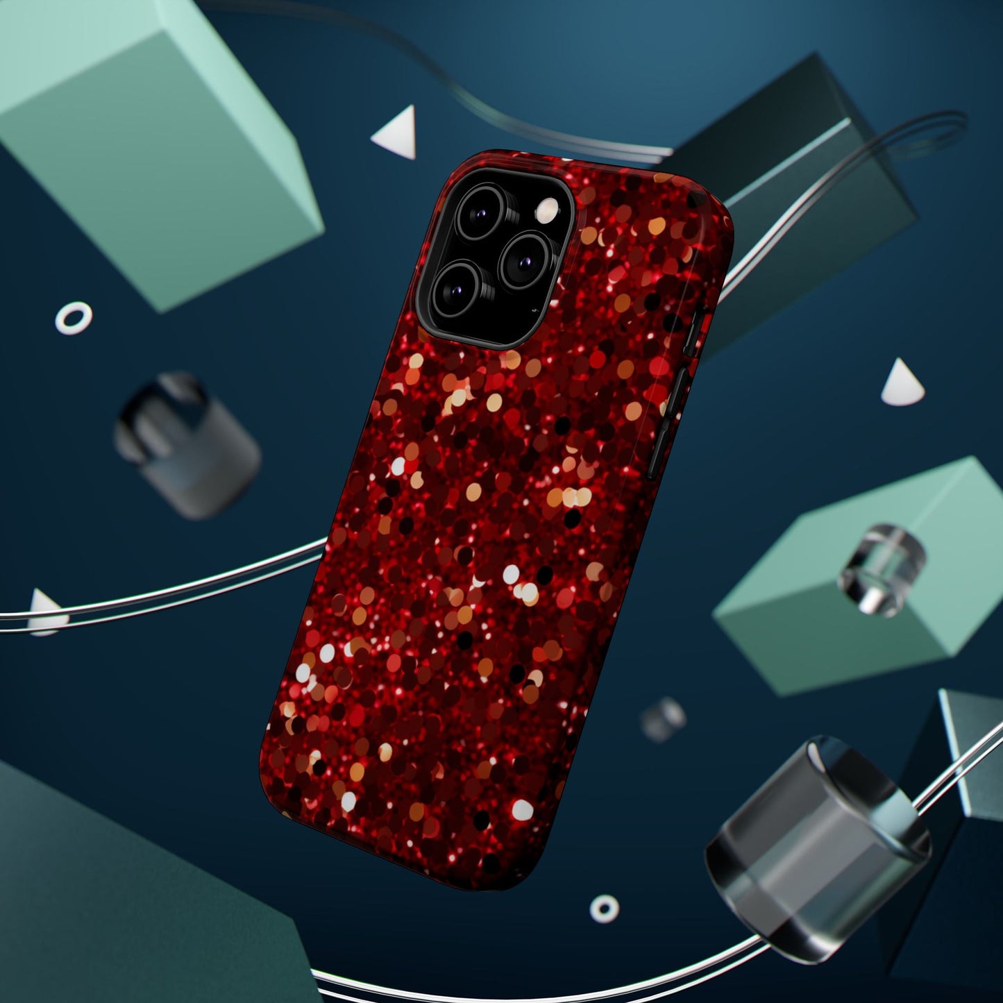 Ruby Red Glitter Sparkle MagSafe Case - BOGO Cases