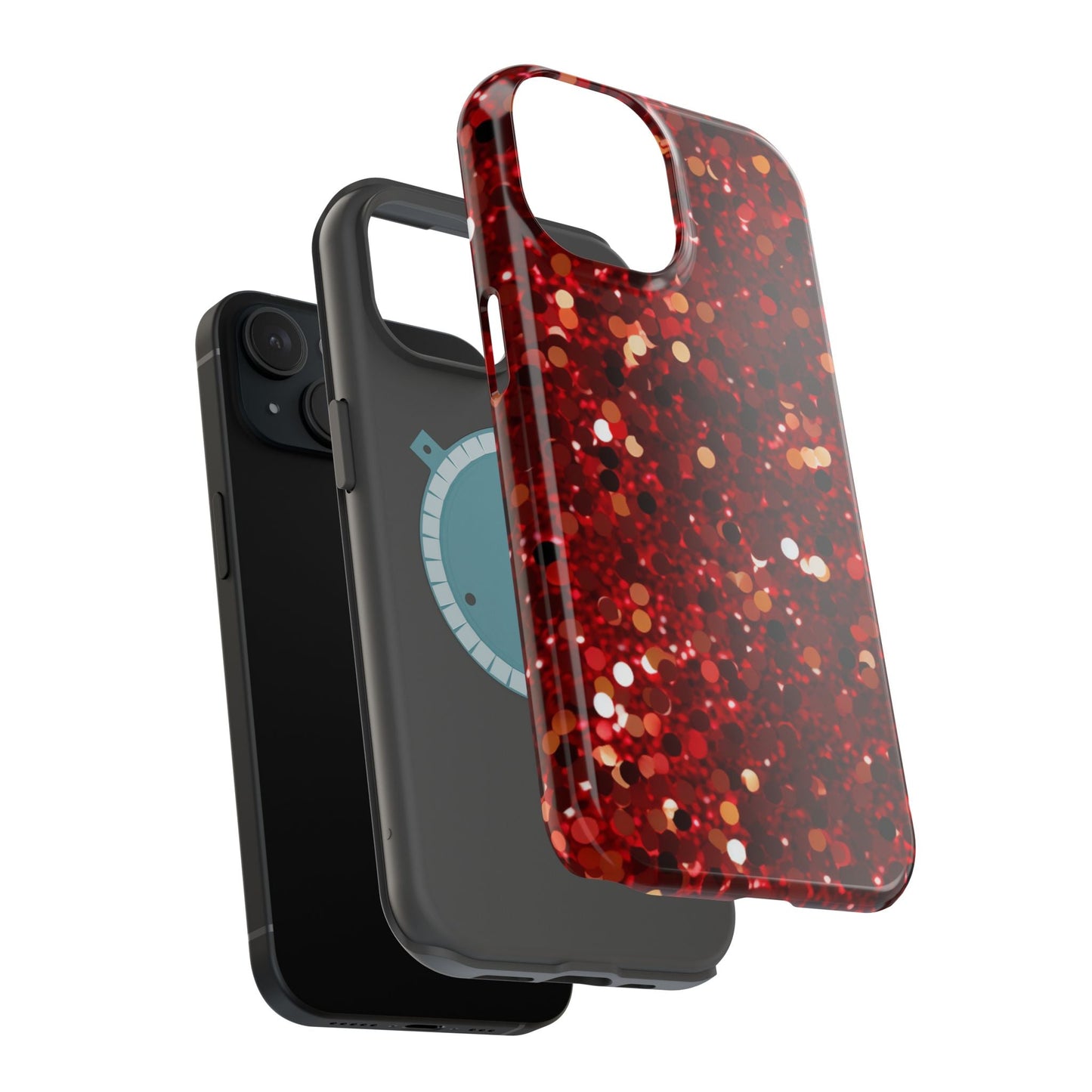 Ruby Red Glitter Sparkle MagSafe Case - BOGO Cases