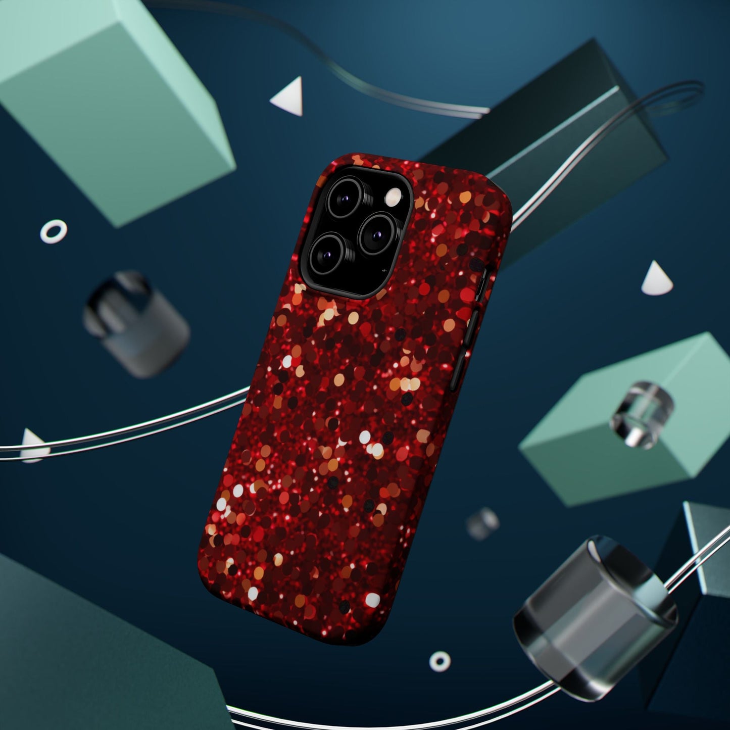 Ruby Red Glitter Sparkle MagSafe Case - BOGO Cases