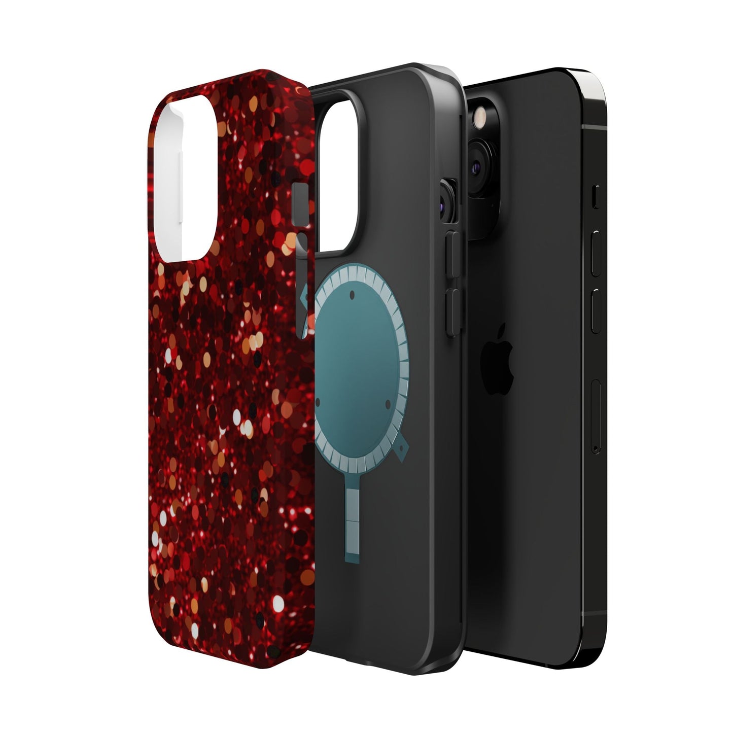 Ruby Red Glitter Sparkle MagSafe Case - BOGO Cases
