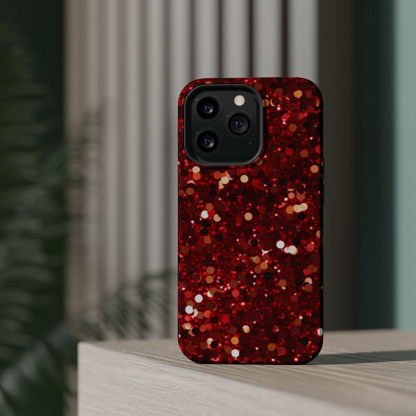 Ruby Red Glitter Sparkle MagSafe Case - BOGO Cases