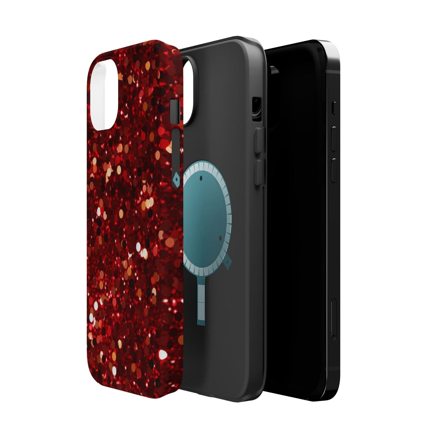 Ruby Red Glitter Sparkle MagSafe Case - BOGO Cases