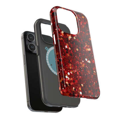 Ruby Red Glitter Sparkle MagSafe Case - BOGO Cases