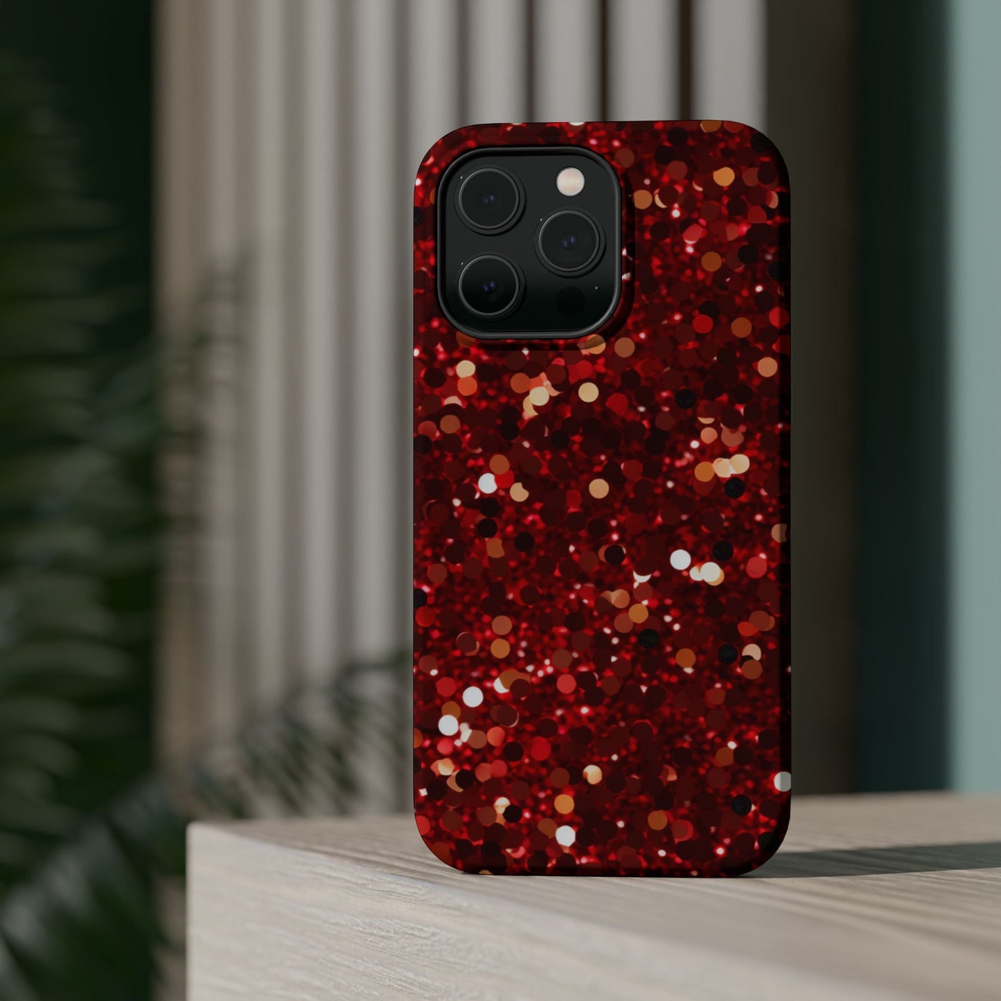Ruby Red Glitter Sparkle MagSafe Case - BOGO Cases