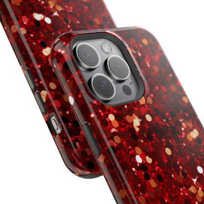 Ruby Red Glitter Sparkle MagSafe Case - BOGO Cases