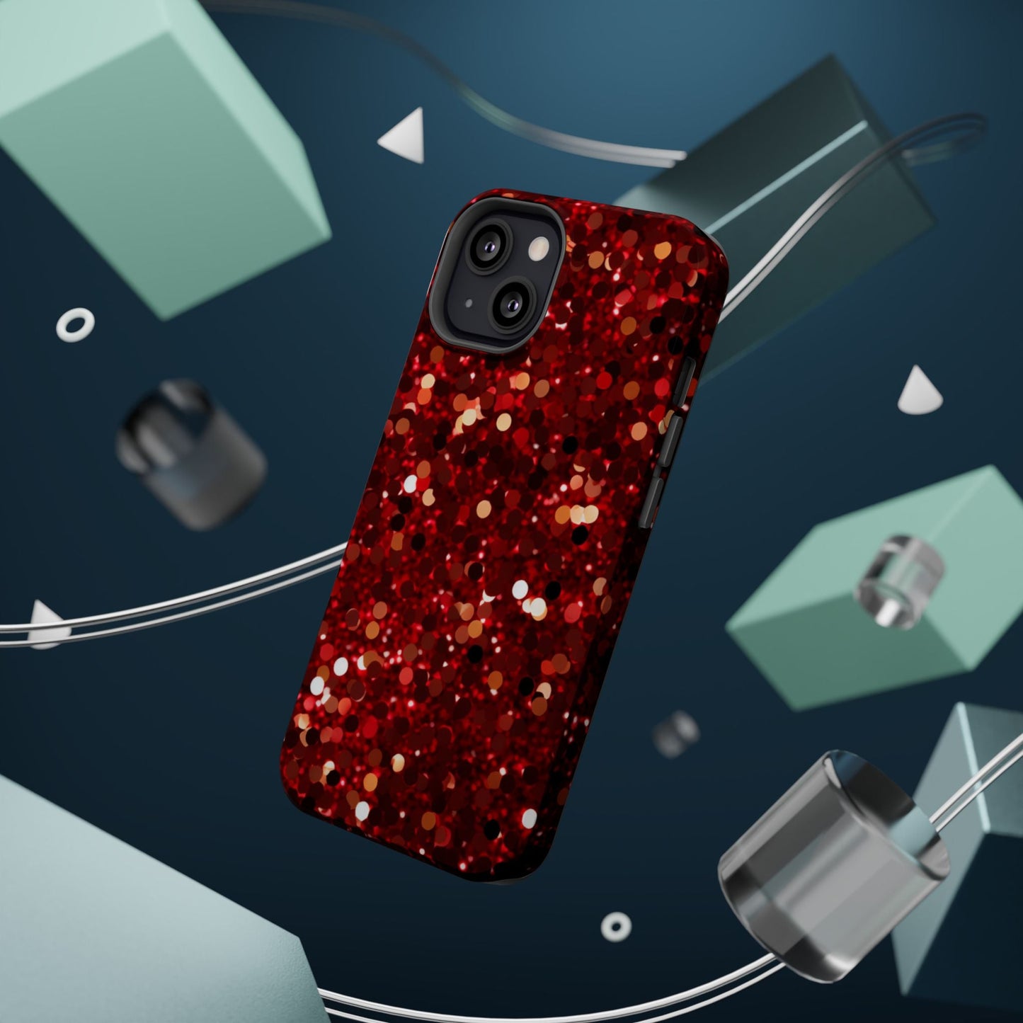 Ruby Red Glitter Sparkle MagSafe Case - BOGO Cases