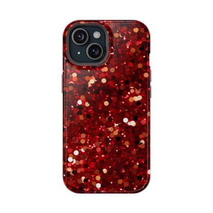 Ruby Red Glitter Sparkle MagSafe Case - BOGO Cases