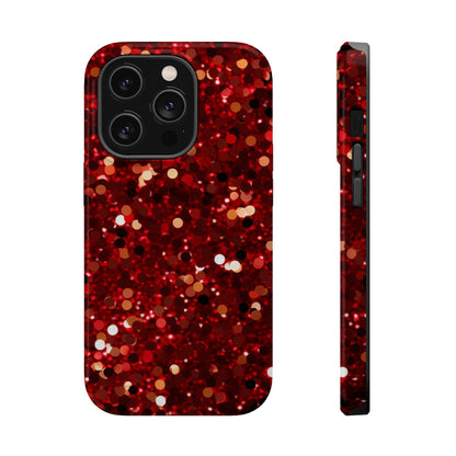 Ruby Red Glitter Sparkle MagSafe Case - BOGO Cases