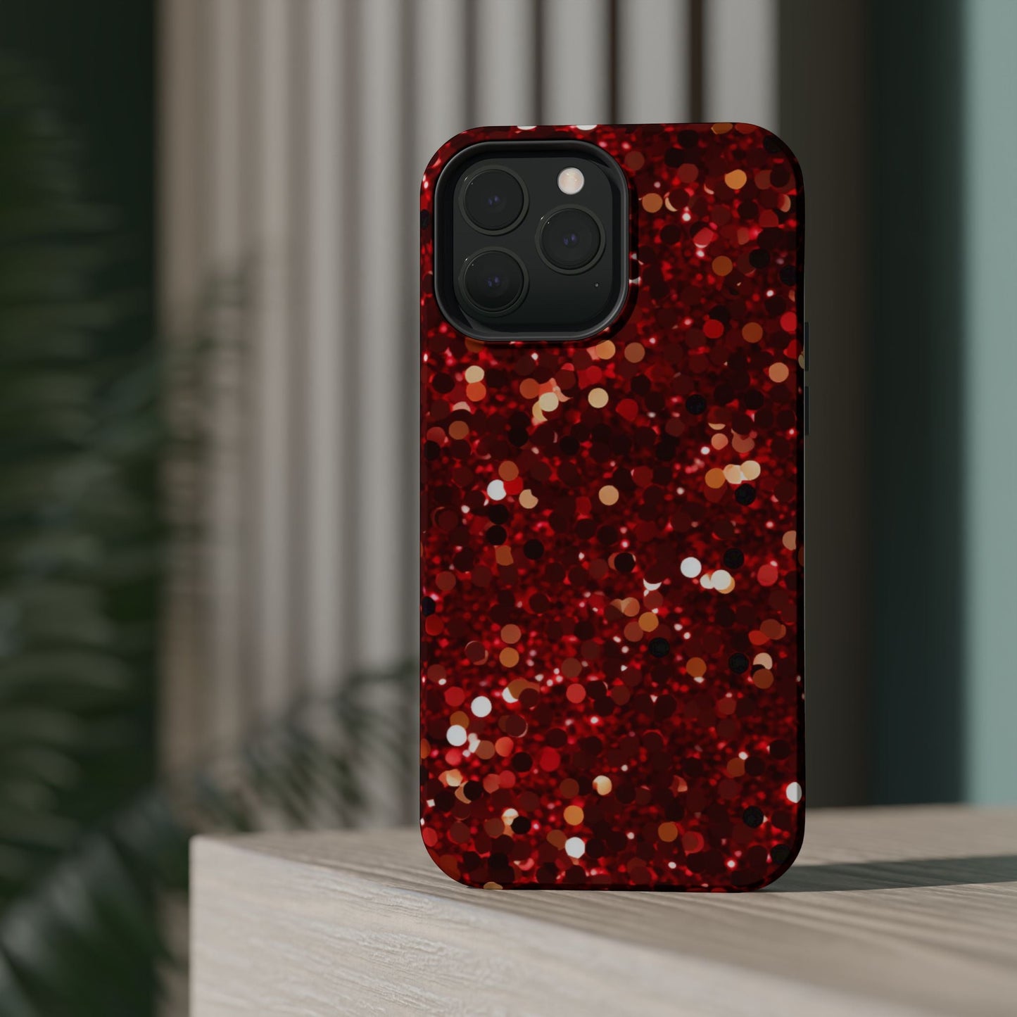 Ruby Red Glitter Sparkle MagSafe Case - BOGO Cases