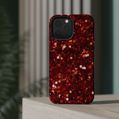 Ruby Red Glitter Sparkle MagSafe Case - BOGO Cases