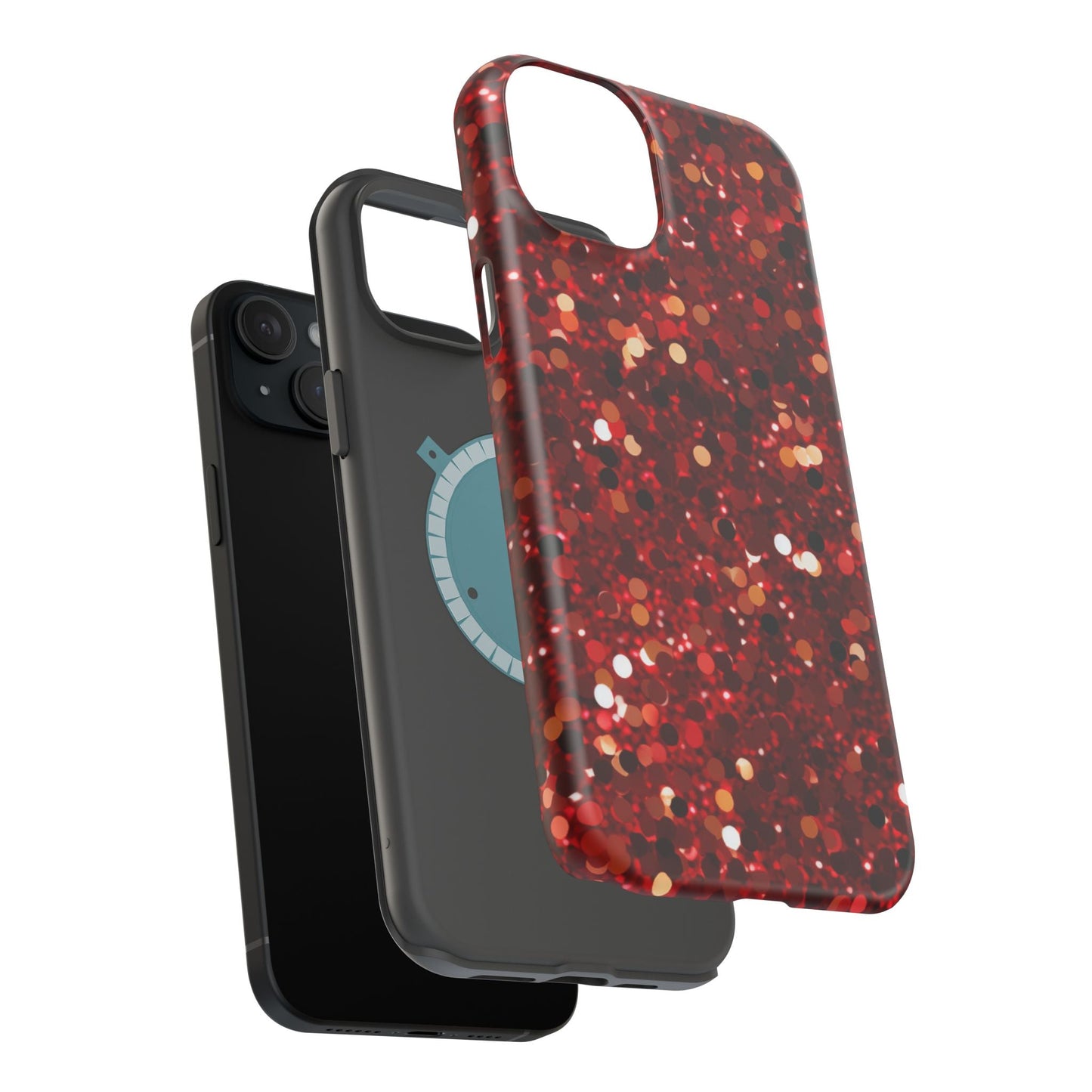 Ruby Red Glitter Sparkle MagSafe Case - BOGO Cases