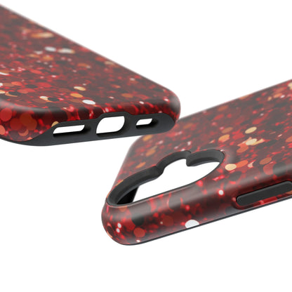Ruby Red Glitter Sparkle MagSafe Case - BOGO Cases