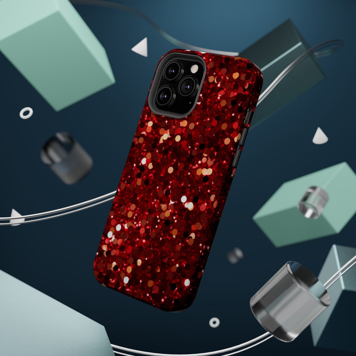 Ruby Red Glitter Sparkle MagSafe Case - BOGO Cases