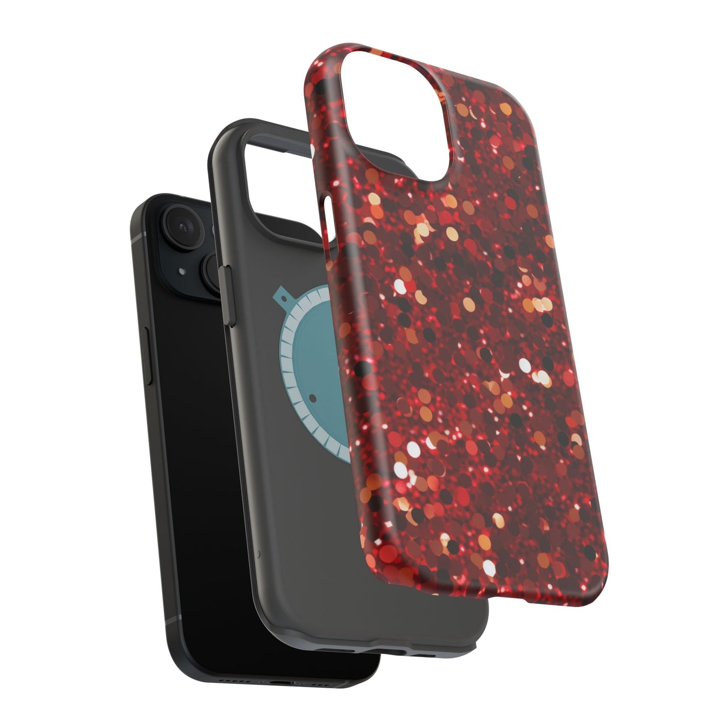 Ruby Red Glitter Sparkle MagSafe Case - BOGO Cases
