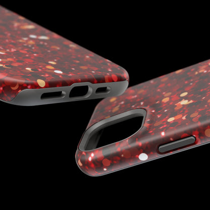 Ruby Red Glitter Sparkle MagSafe Case - BOGO Cases