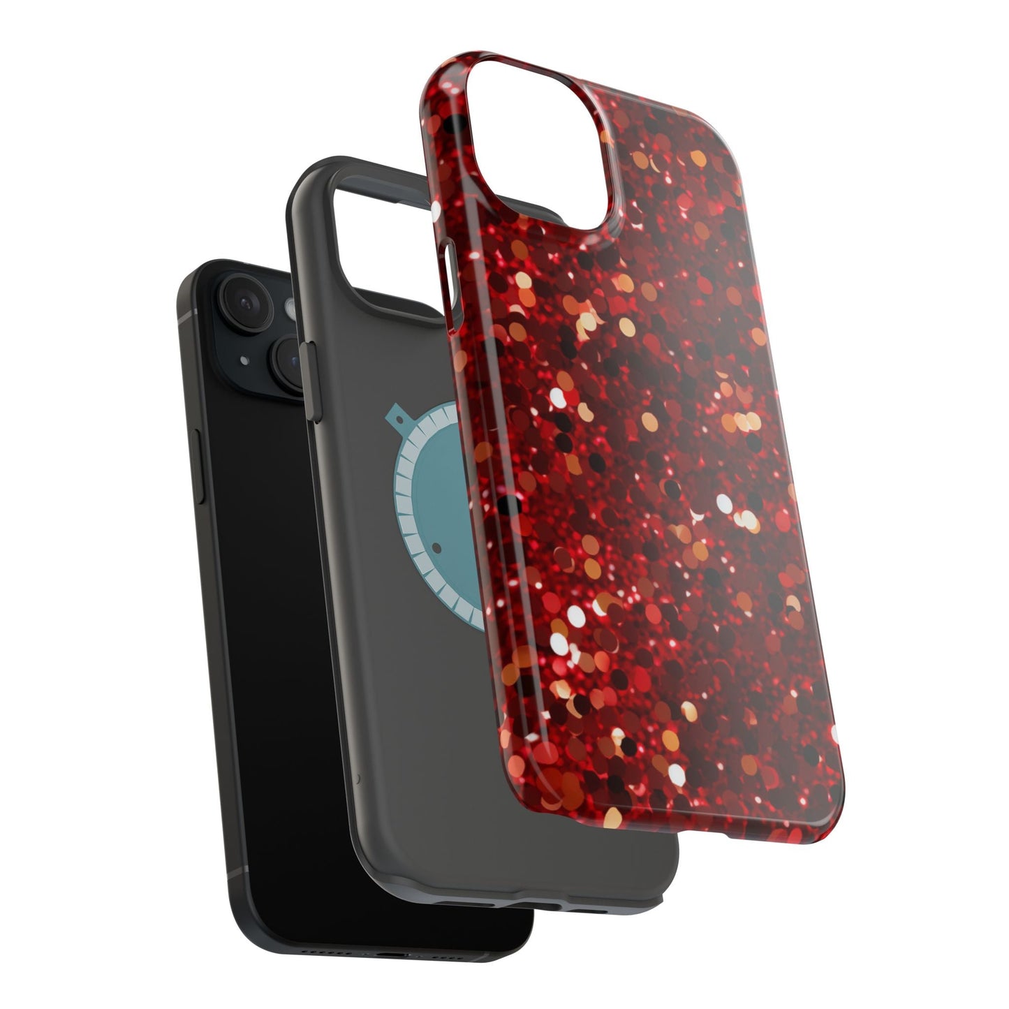Ruby Red Glitter Sparkle MagSafe Case - BOGO Cases