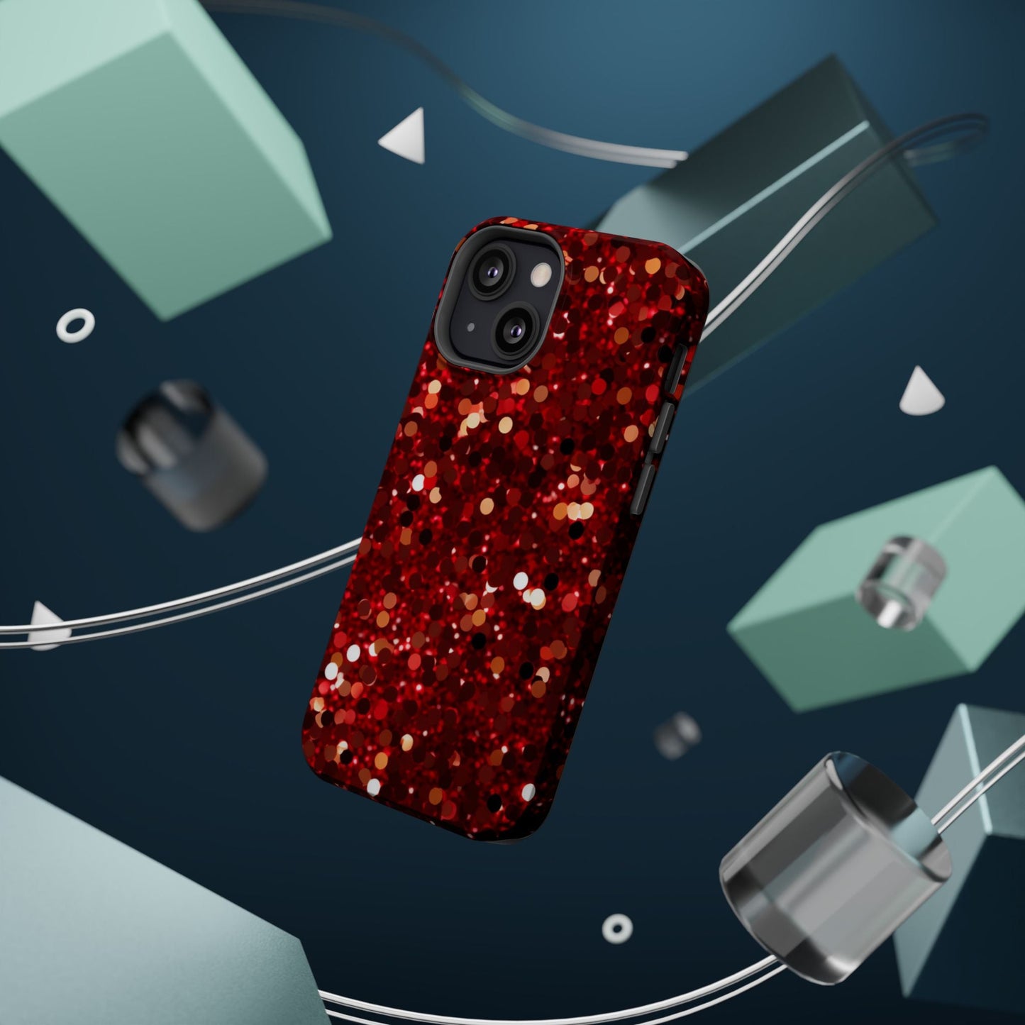 Ruby Red Glitter Sparkle MagSafe Case - BOGO Cases