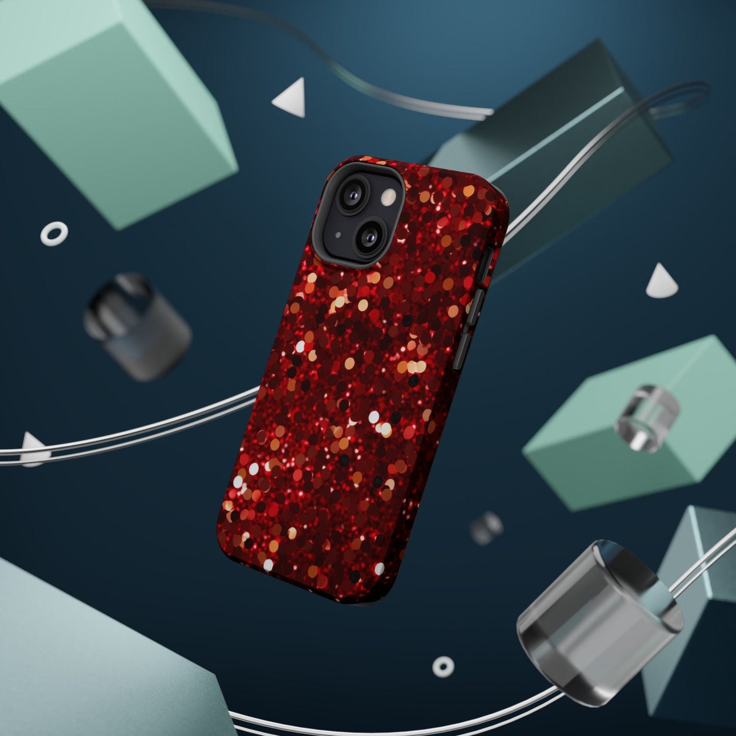 Ruby Red Glitter Sparkle MagSafe Case - BOGO Cases