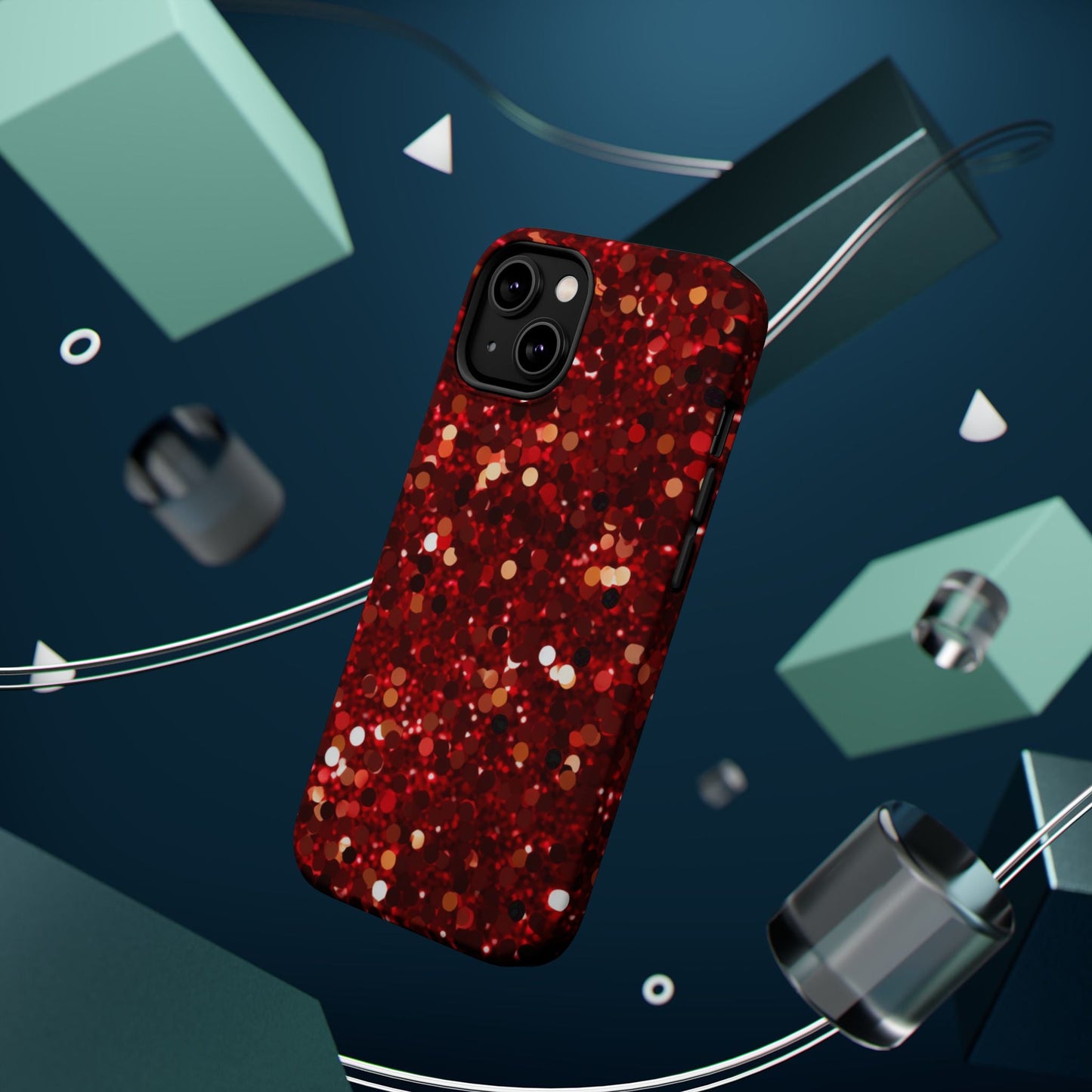 Ruby Red Glitter Sparkle MagSafe Case - BOGO Cases