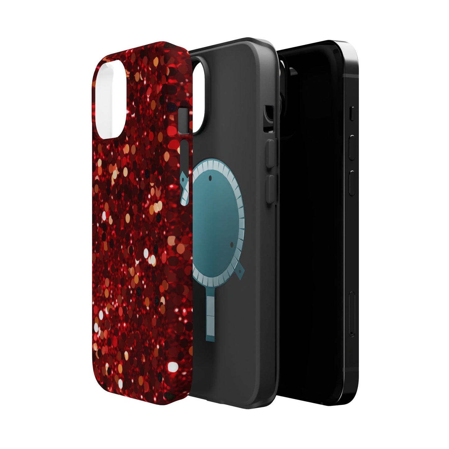 Ruby Red Glitter Sparkle MagSafe Case - BOGO Cases