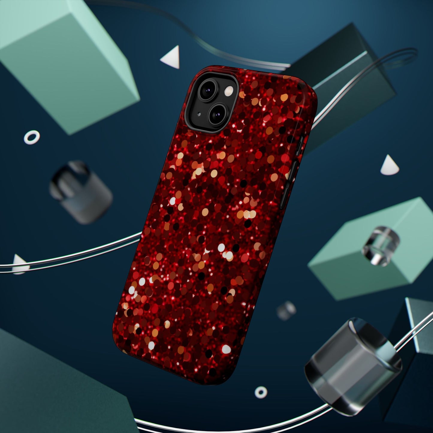 Ruby Red Glitter Sparkle MagSafe Case - BOGO Cases