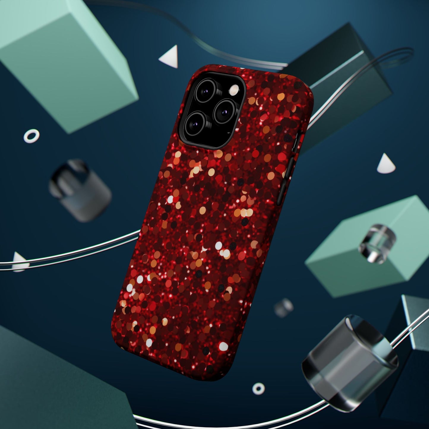 Ruby Red Glitter Sparkle MagSafe Case - BOGO Cases