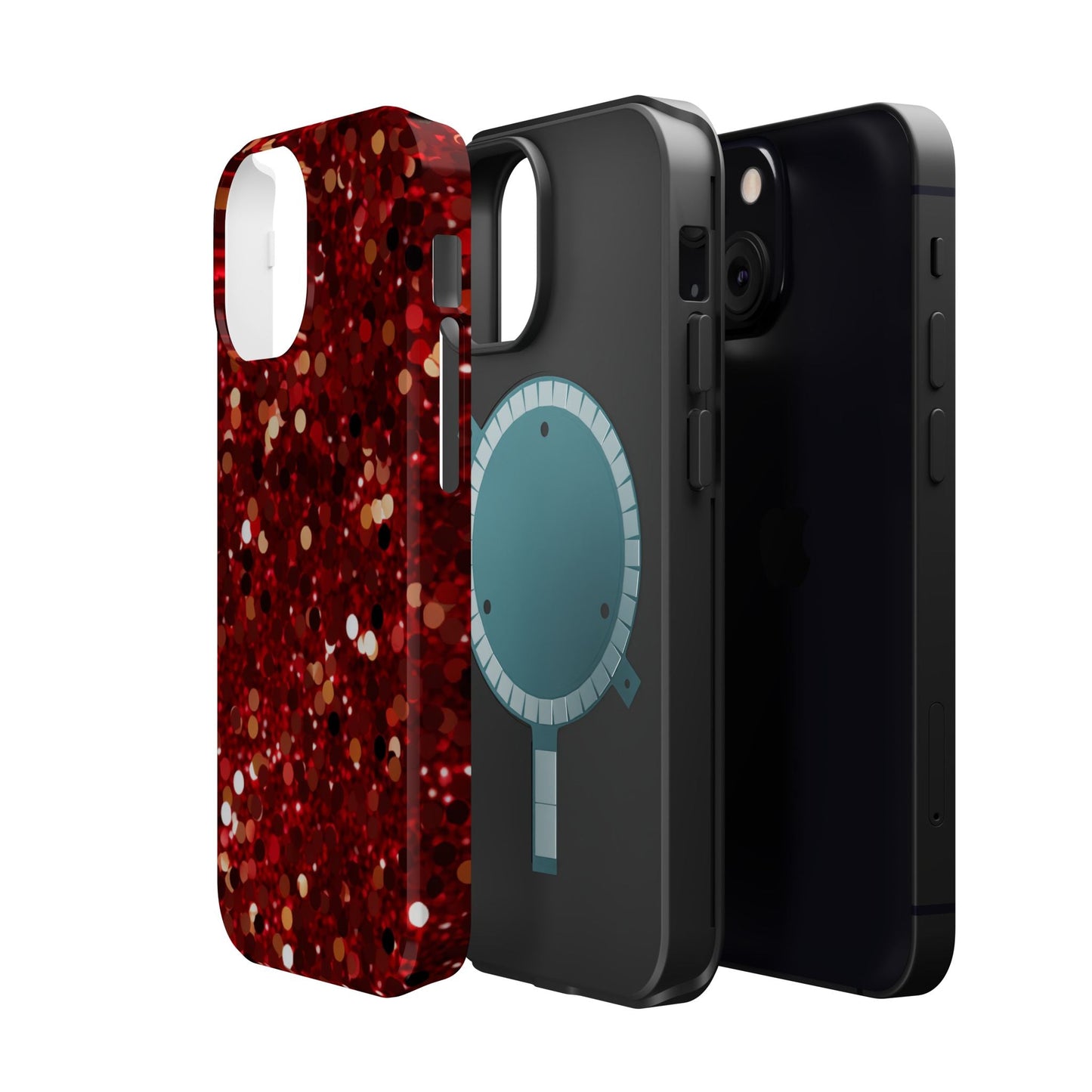 Ruby Red Glitter Sparkle MagSafe Case - BOGO Cases