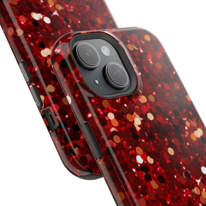 Ruby Red Glitter Sparkle MagSafe Case - BOGO Cases