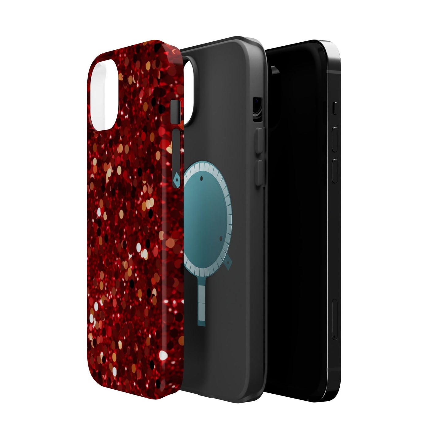 Ruby Red Glitter Sparkle MagSafe Case - BOGO Cases