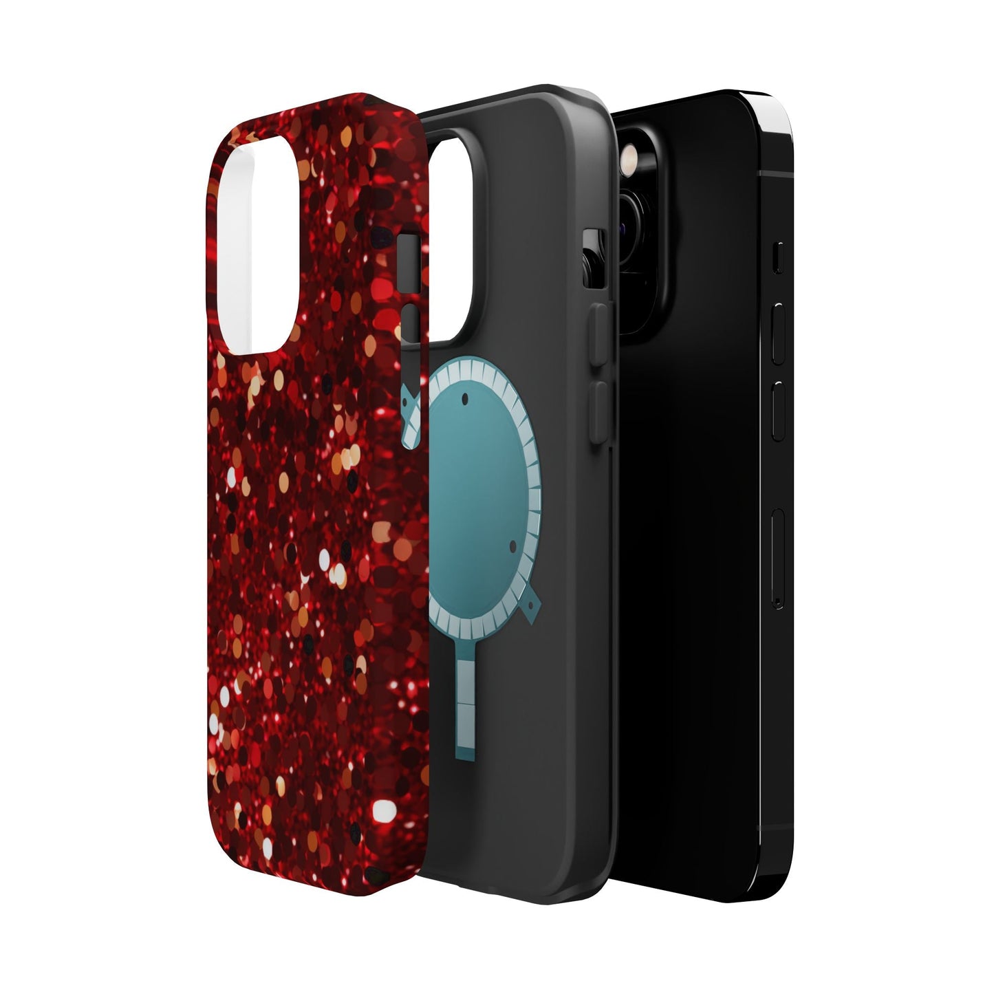 Ruby Red Glitter Sparkle MagSafe Case - BOGO Cases